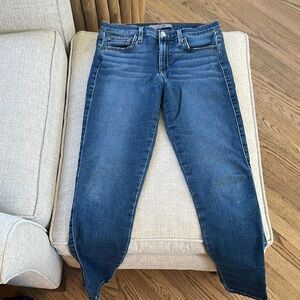 Joe's Jeans Blue Skinny Jeans with Faded Detailing